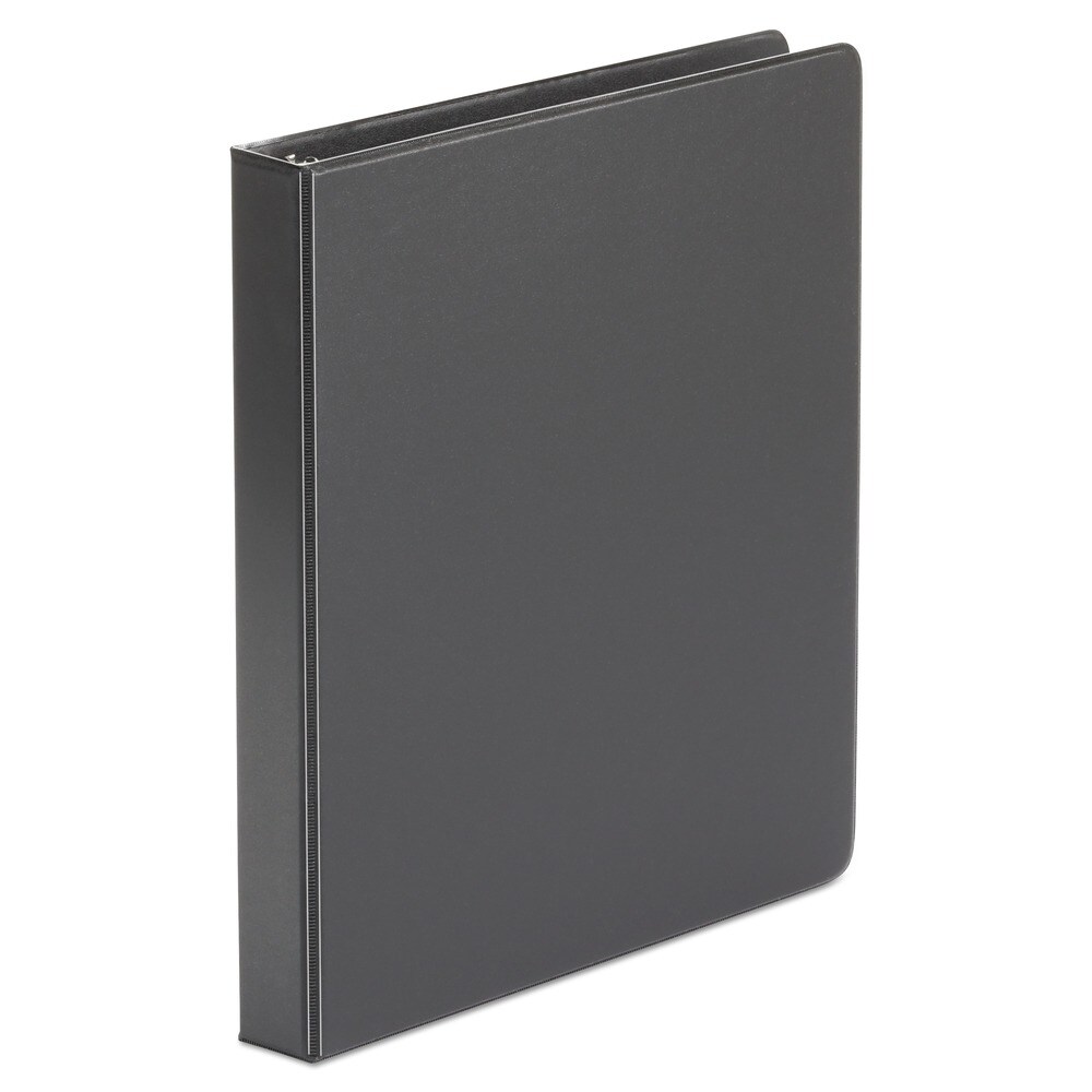 Universal Economy 11 in. x 8.5 in. 1 in. Capacity 3-Ring Non-View Binder - Black