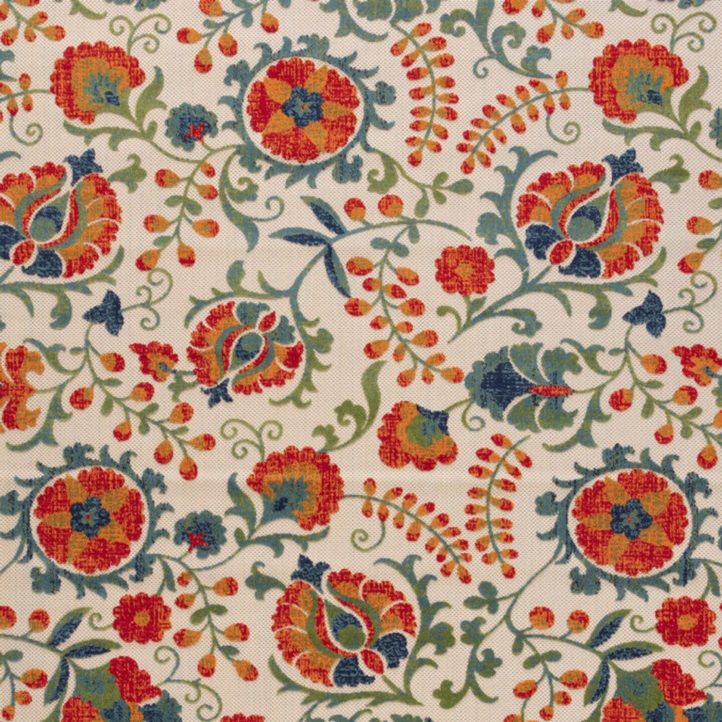 Edge Collections - 12' x 15' - Multicolor - Floral Area Rug for Indoor and Outdoor Use - 1 Piece