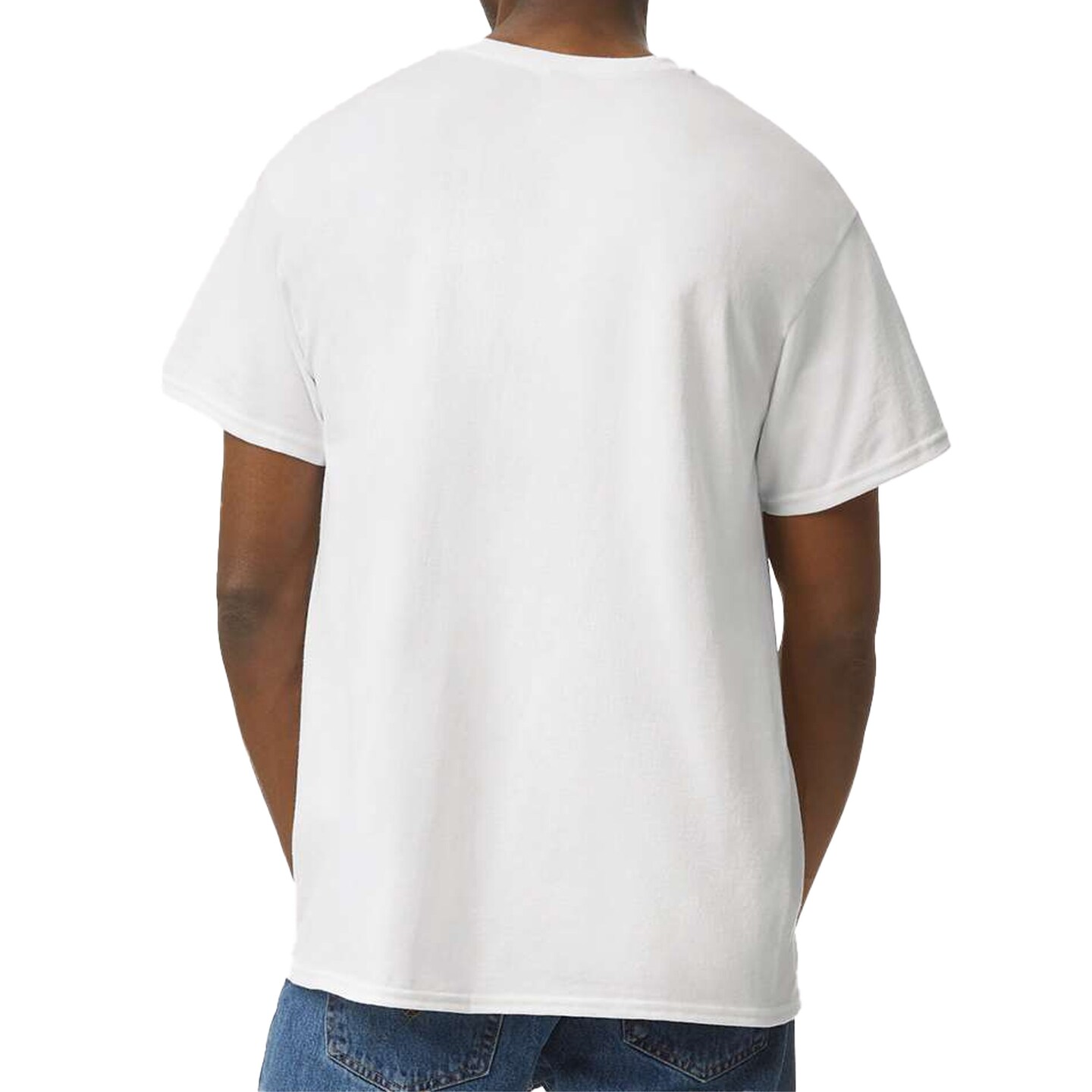Gildan White Ultra Cotton Short Sleeve T-Shirt Bundle for Cricut, Heat Transfer & Custom Printing