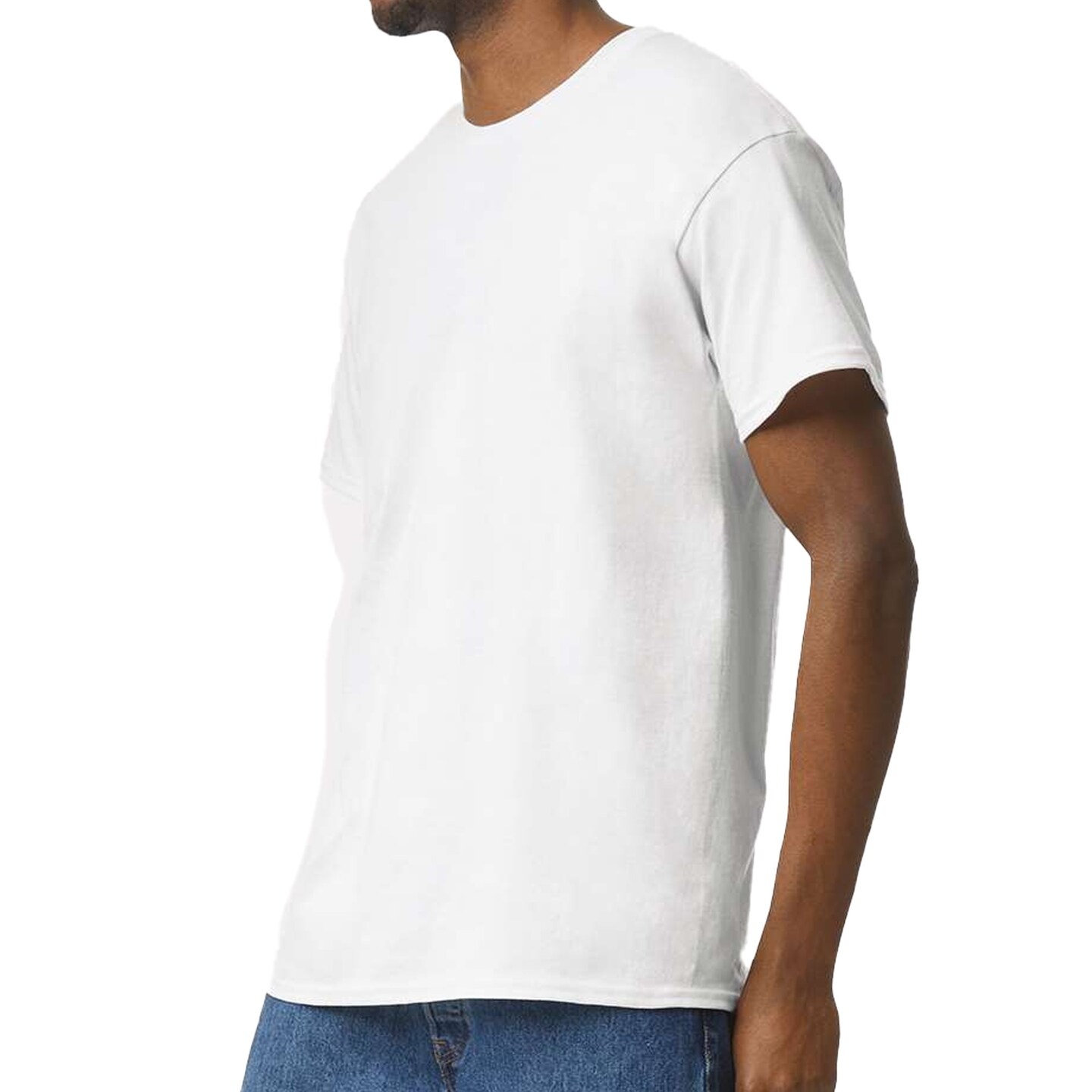 Gildan White Ultra Cotton Short Sleeve T-Shirt Bundle for Cricut, Heat Transfer & Custom Printing