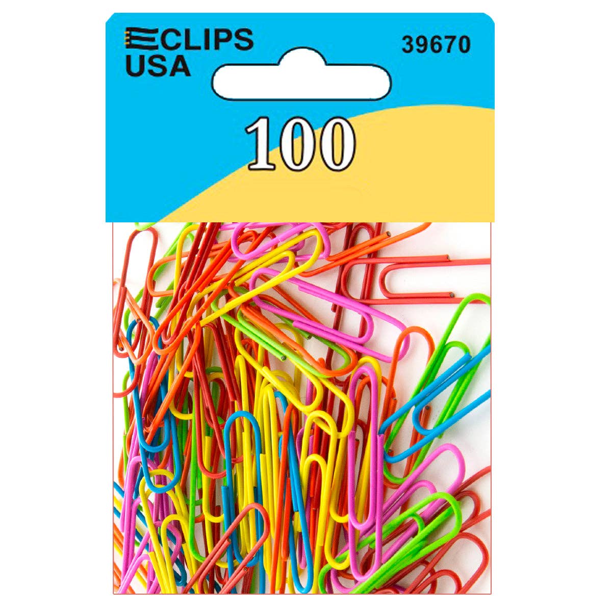 Plastic Paper Clips 2 in &#x2013; 50 Count &#x2013; 48 Packs