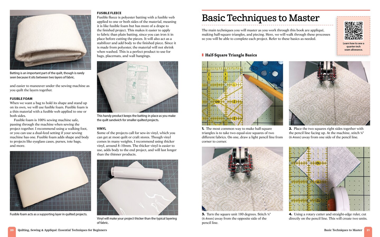 Quilting, Sewing & Applique-Essential Techniques for Beginners