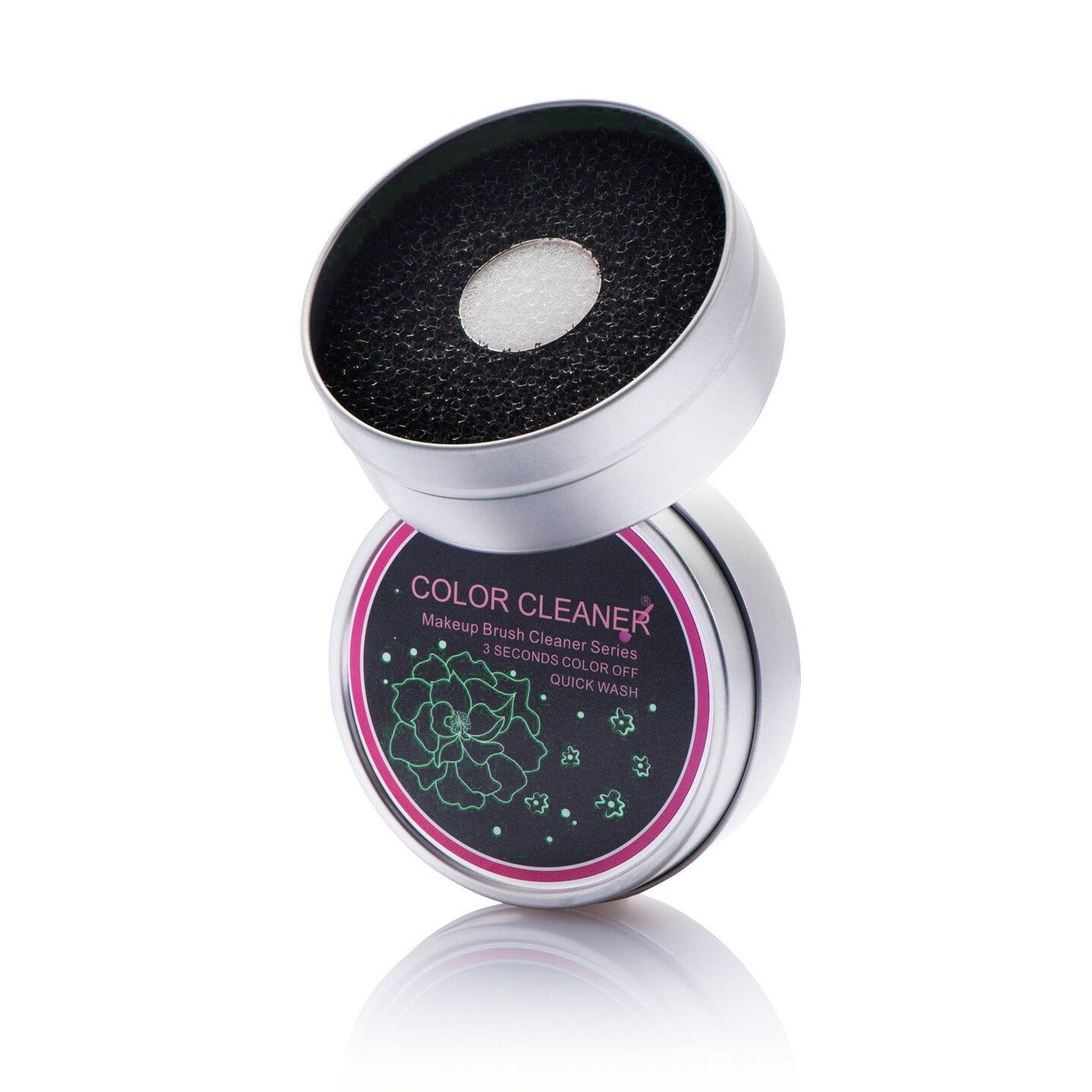 Zodaca Makeup Cosmetic Brush Cleaner Sponge Tool Remover Clean Eye Shadow Eyeliner Color Switch Iron Box