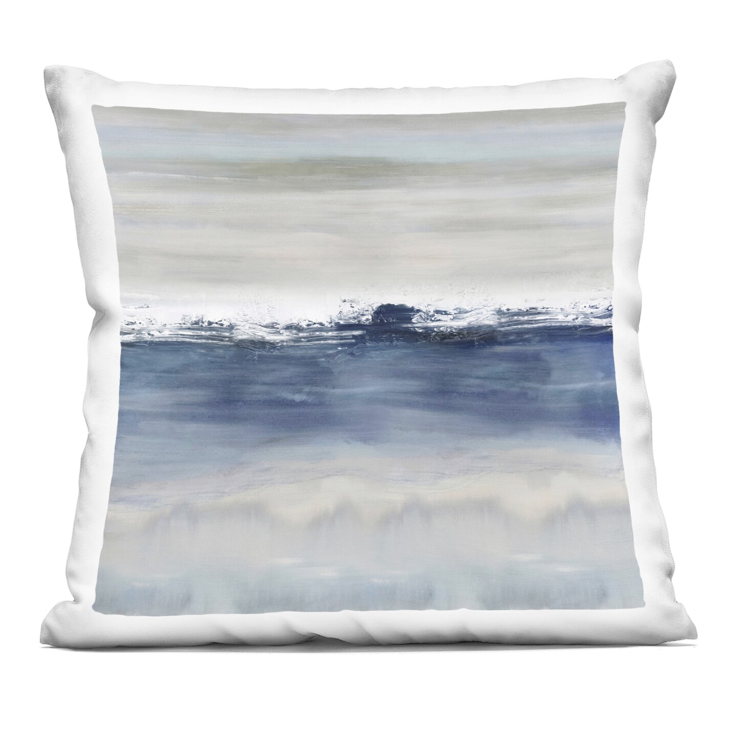 Stupell Industries Abstract Blue Grey Gradient Indoor Pillow, 18 x 7 x 18