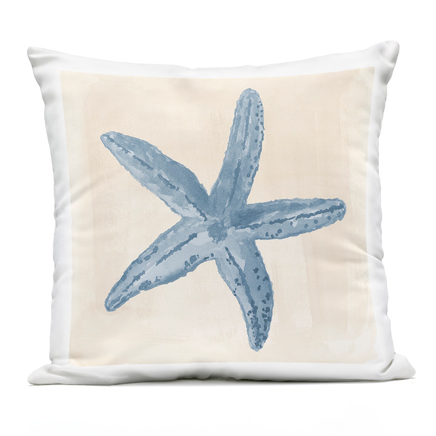 Stupell Industries Beige Starfish Beach Life Outdoor Pillow, 18 x 7 x 18