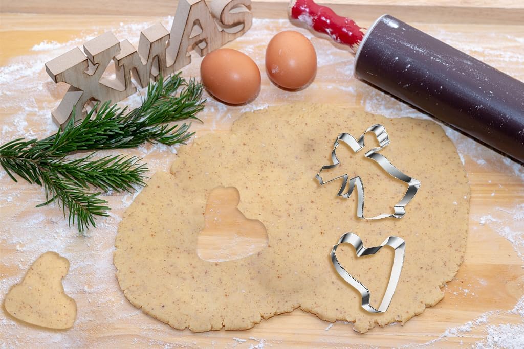 Christmas Cookie Cutters, 6 Pcs Winter Holiday Cookie Cutter Set
