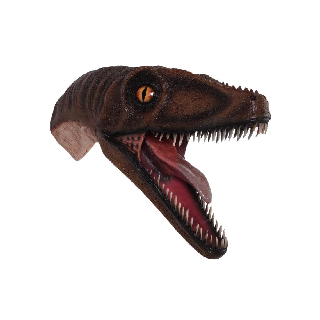 Velociraptor Dinosaur Head Life Size Statue