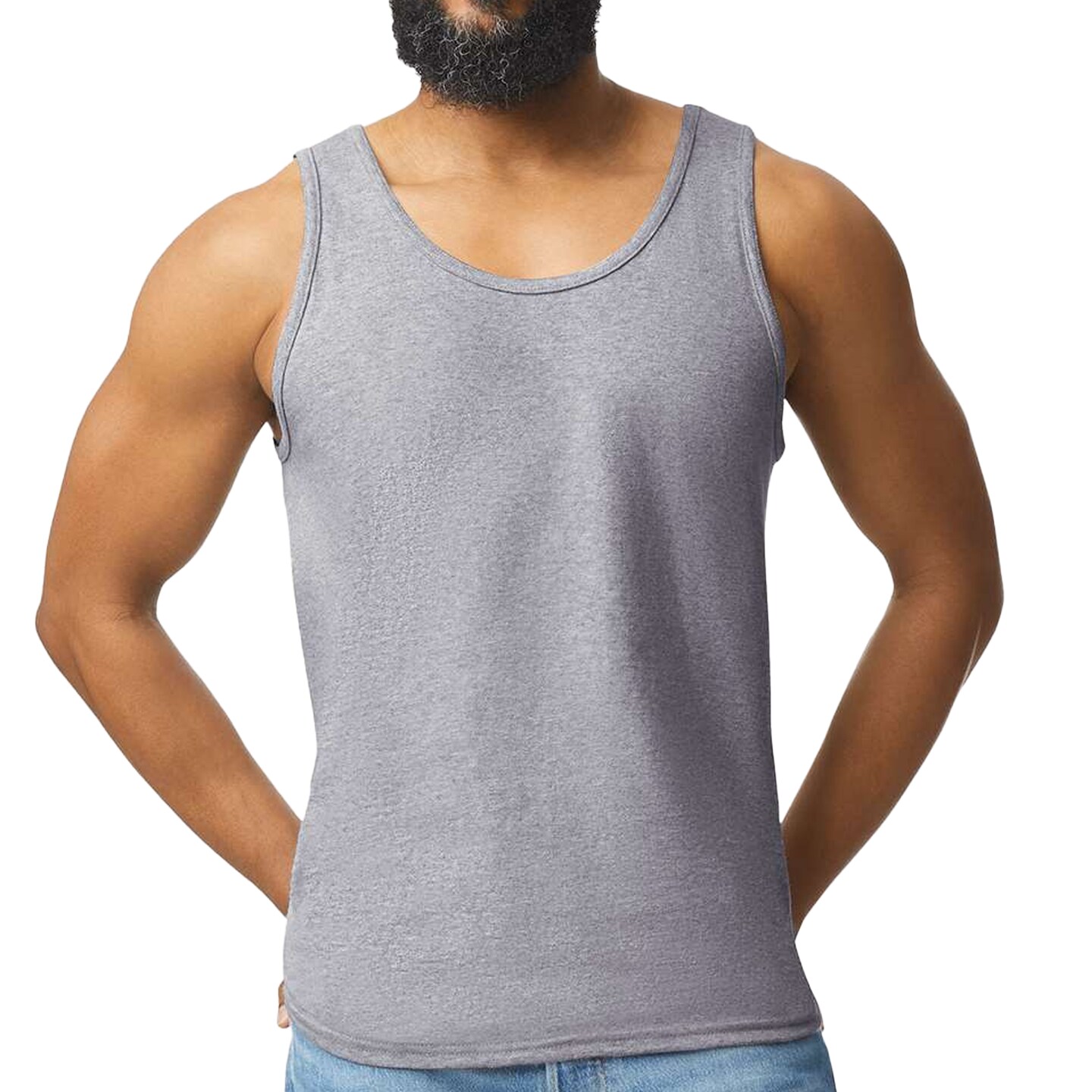 Gildan Ultra Cotton Tank Top, Workout Sleeveless Muscle Shirts