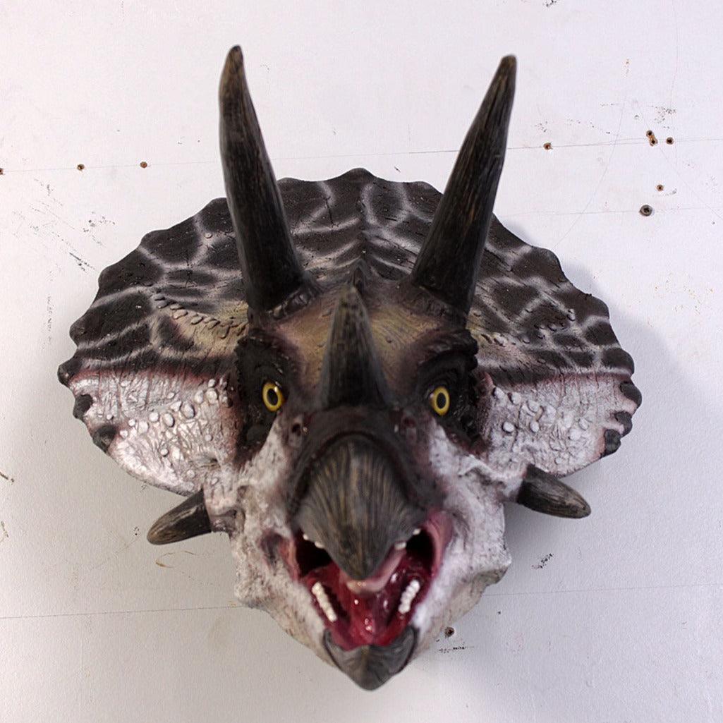 Triceratops Dinosaur Head Medium Statue
