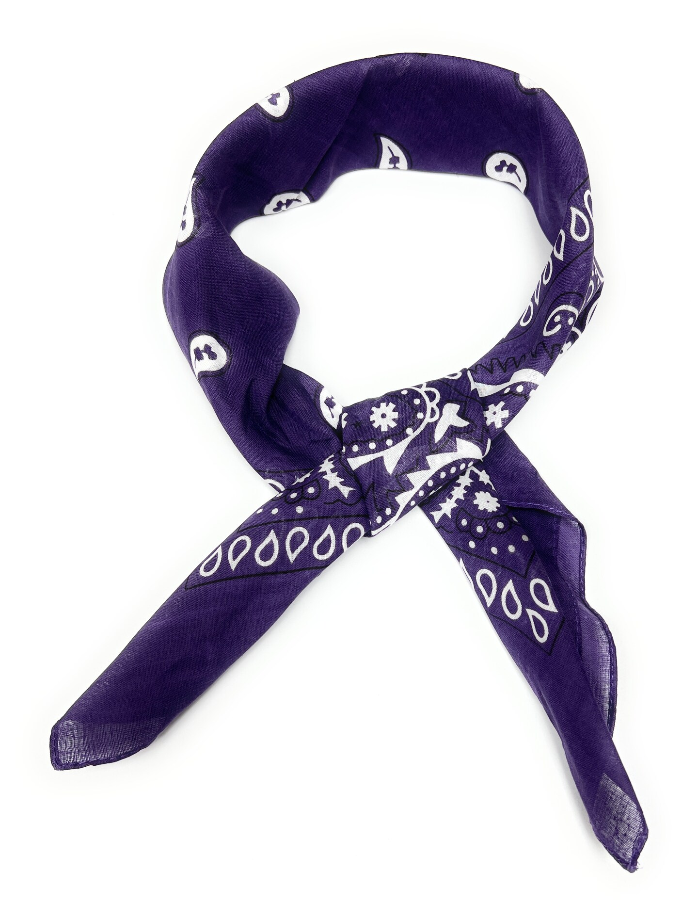 Pack of 3 Paisley Women's Chiffon 100% Cotton Lightweight Neck Scarf