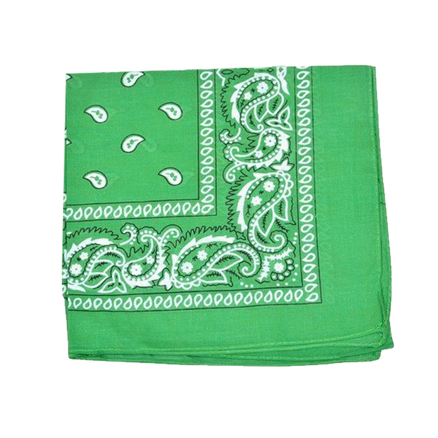 Unibasic Paisley 100% Cotton Bandana XL, head wrap, handkerchief - 10 Pack