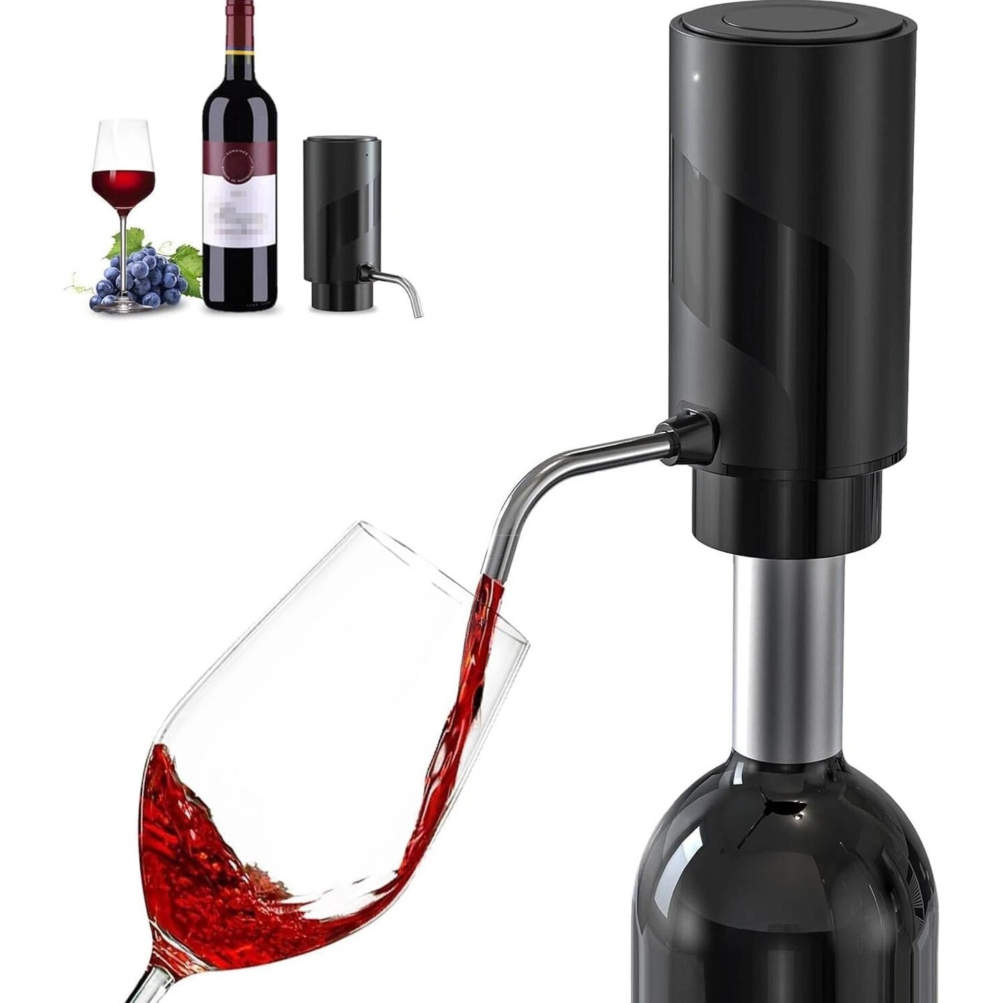 Electric Wine Decanter Aerator Dispenser Automatic One Button Dispenser