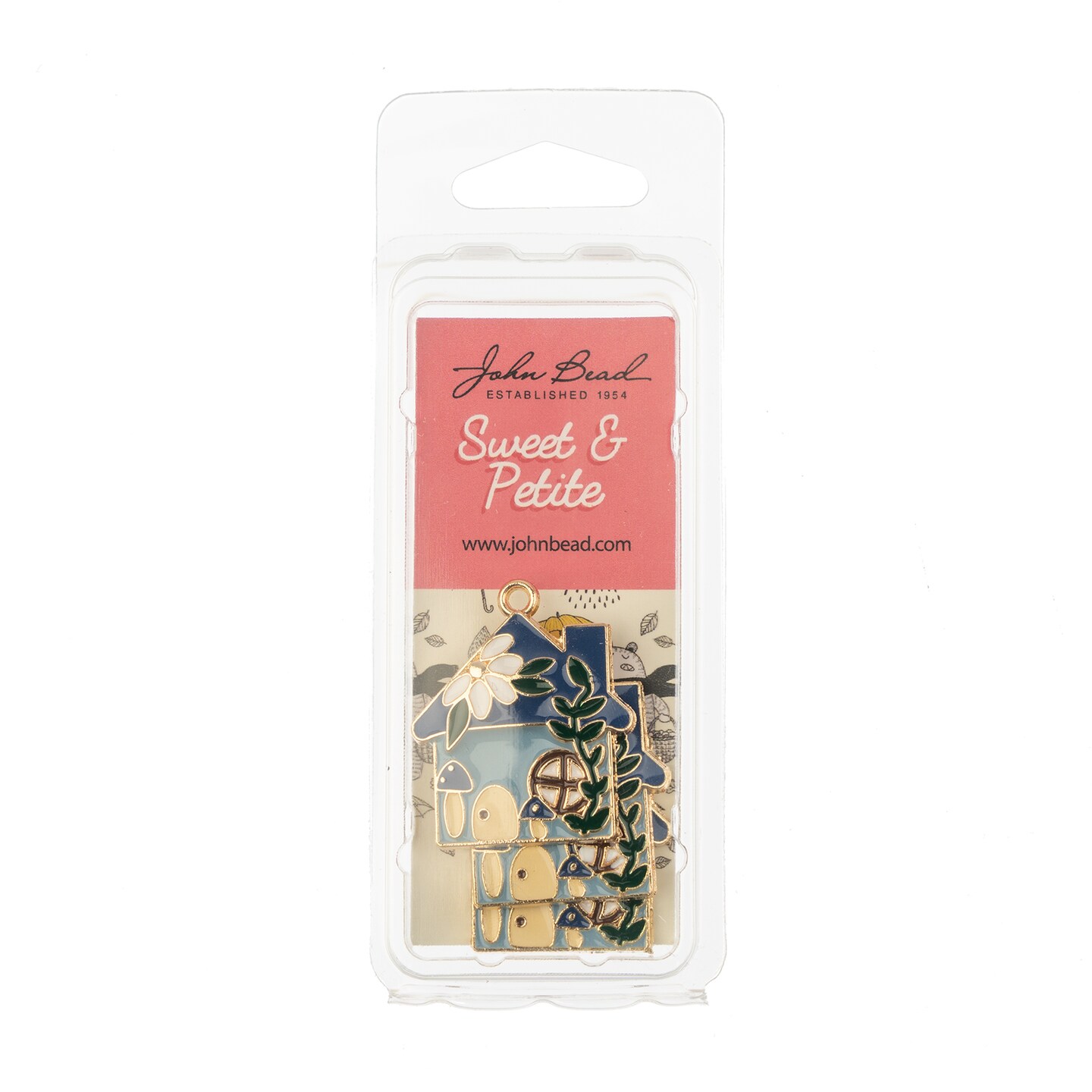 John Bead Sweet &#x26; Petite House Charms, 3pcs