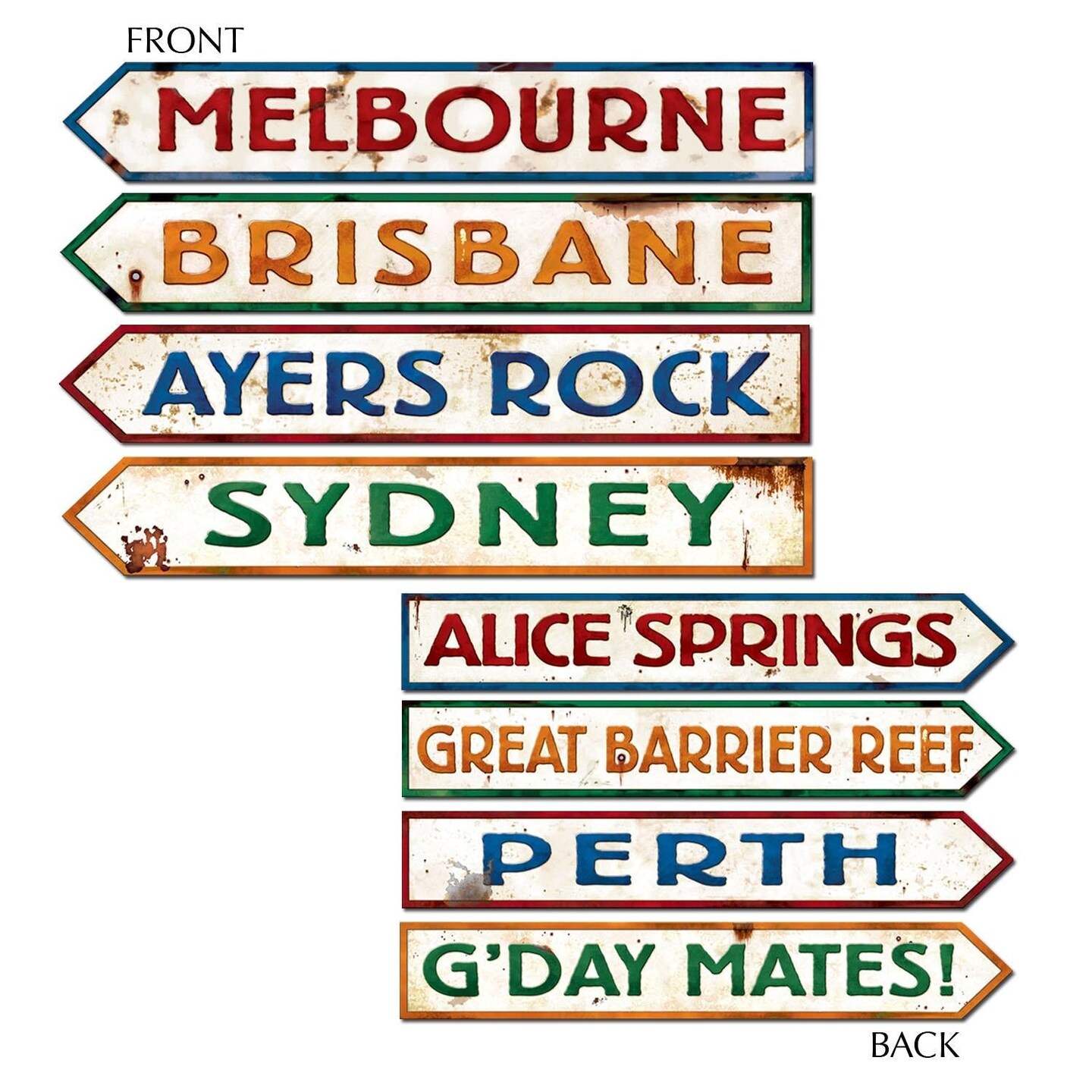 48 Pack Beistle Australian Street Sign Party Cutouts | Michaels