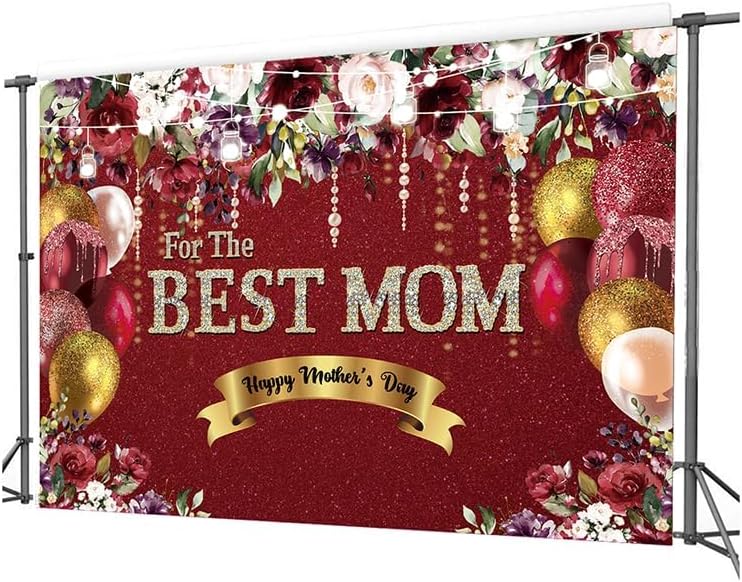 10X8FT Happy Mother&#x27;s Day Backdrop Floral