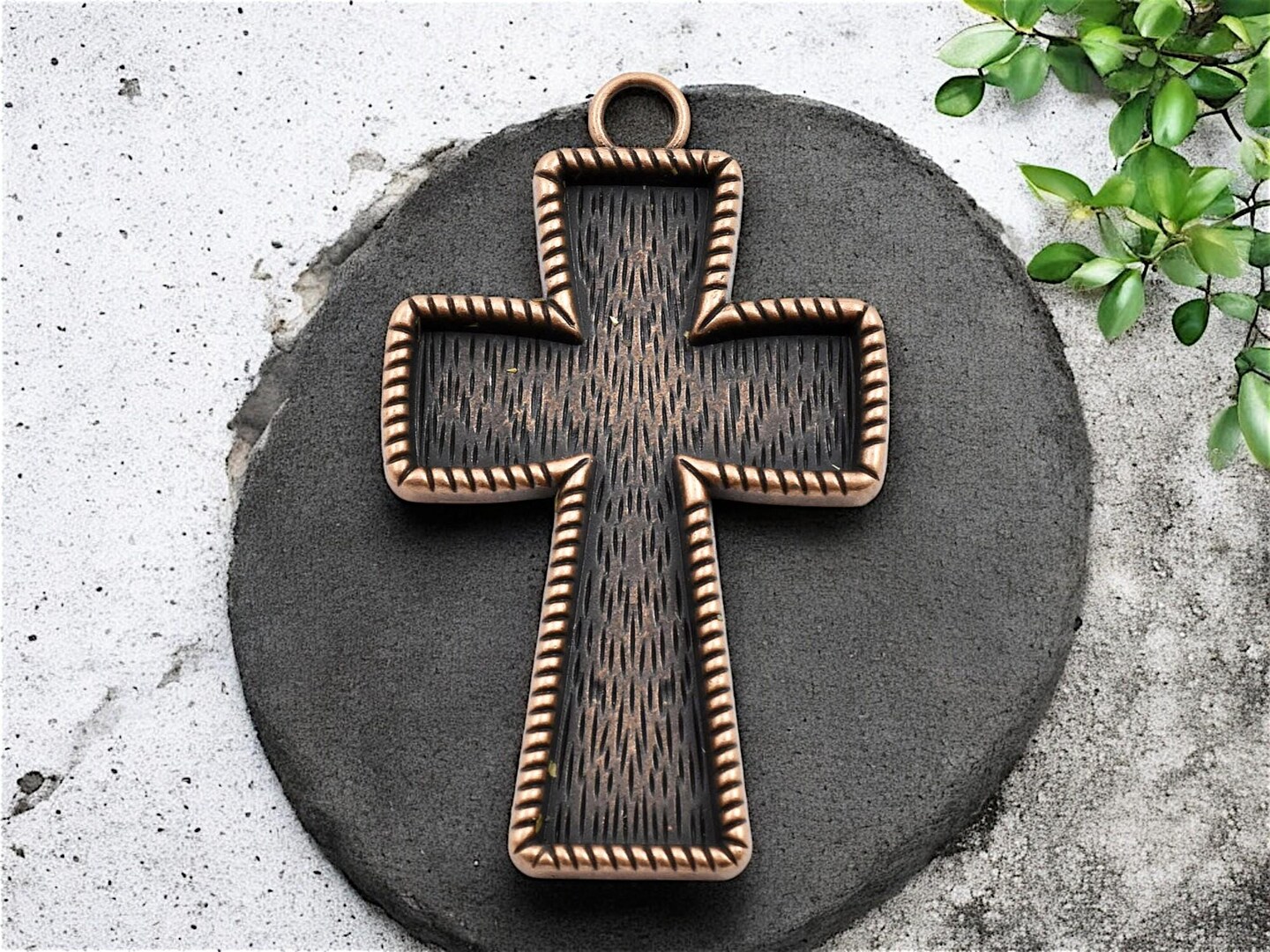 *2* 70x43mm Open Front Cross Pendants - Silver, Bronze or Copper | Michaels