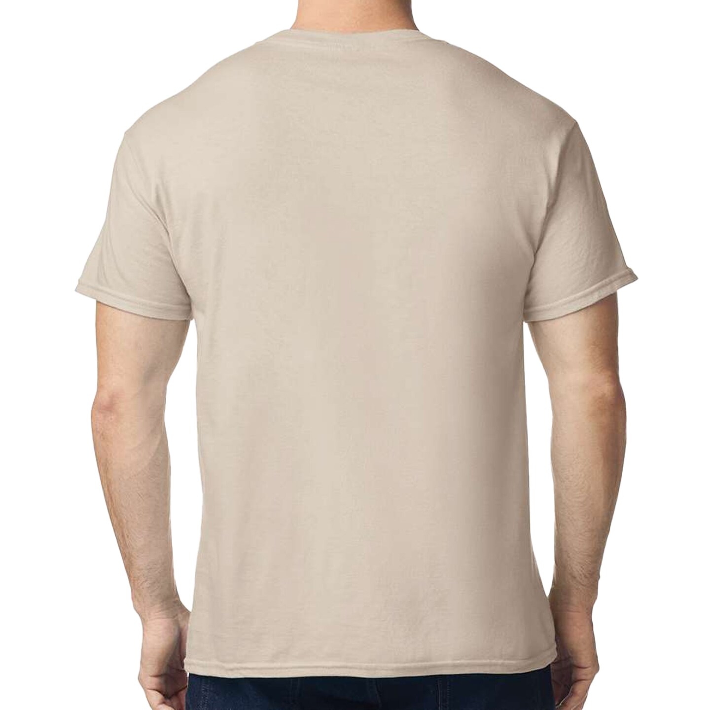 Gildan Sand Short Sleeve Heavy Cotton T-Shirt Craft Pack for Cricut, Heat Transfer & Creative Printing (S–5XL)