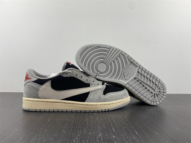 Travis Scott X Air Jordan 1 Low OG SP Grey Black Cream