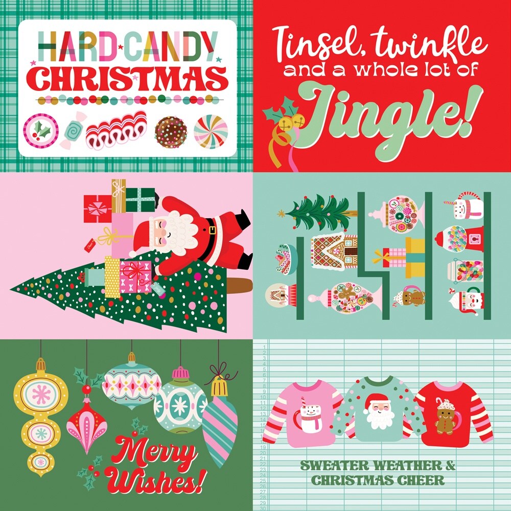 Hard Candy Christmas Double-Sided Cardstock 12&#x22;X12&#x22;