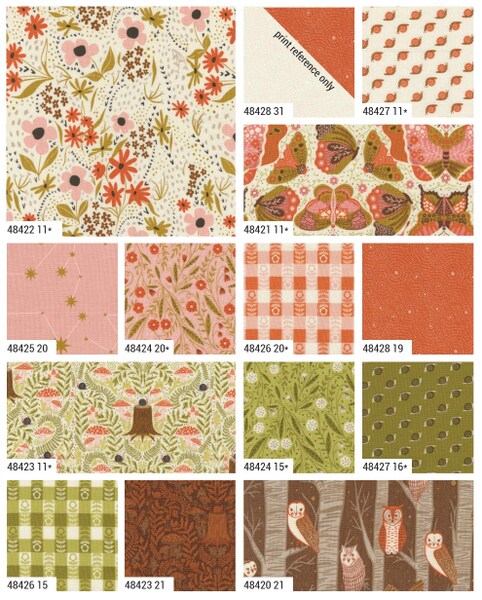 Night Owl 5&#x22; Square Pack (Charm Pack) by  for Moda (48420PP)