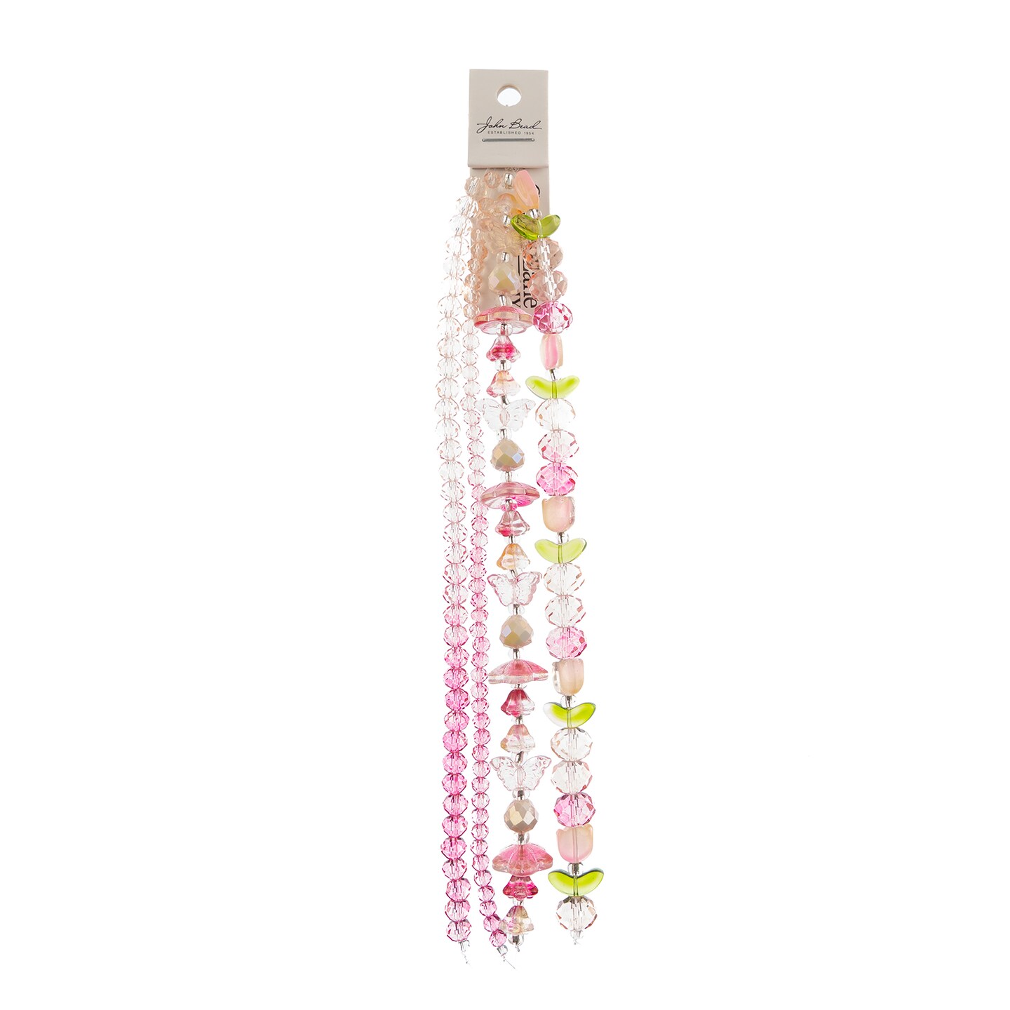 Crystal Lane DIY Glass Garden 7in Mixed Bead Strands