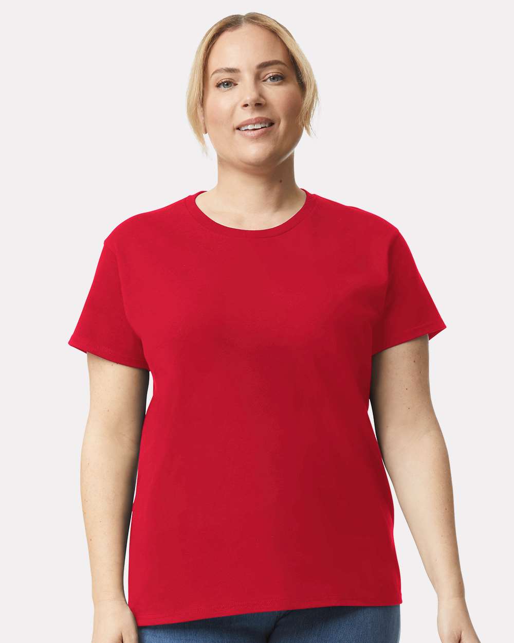 Gildan® Ultra Cotton Women’s Short Sleeve Crewneck T-Shirt 100% Cotton for Casual Use Feminine Fit Tee