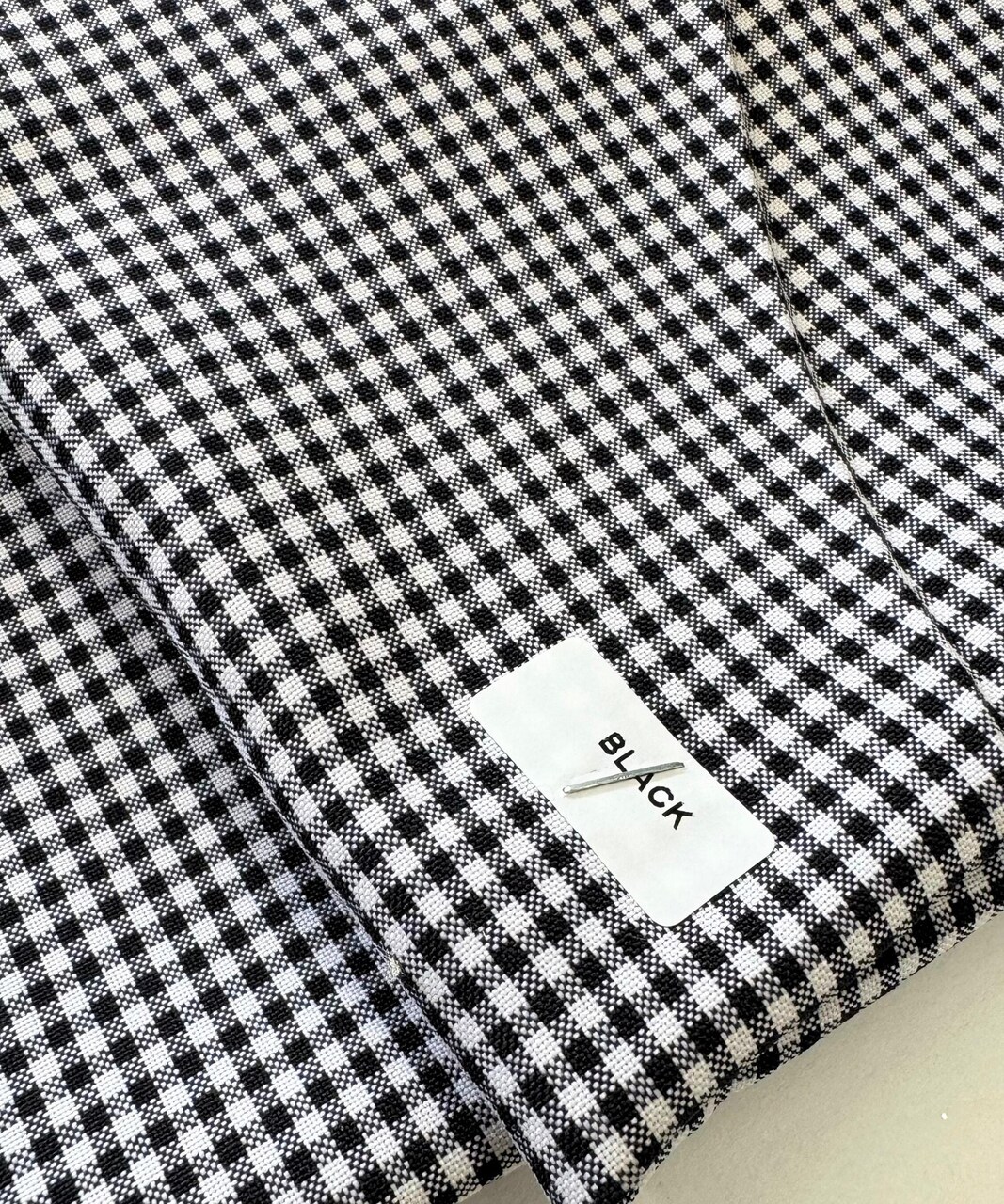Gingham Check Fabric by the Yard, 60" Wide 1/8" Poly Cotton Checkered Poplin