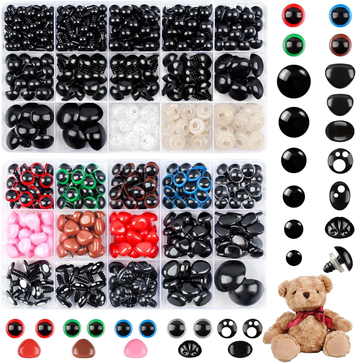 856PCS Safety Eyes and Noses for Crochet Michaels
