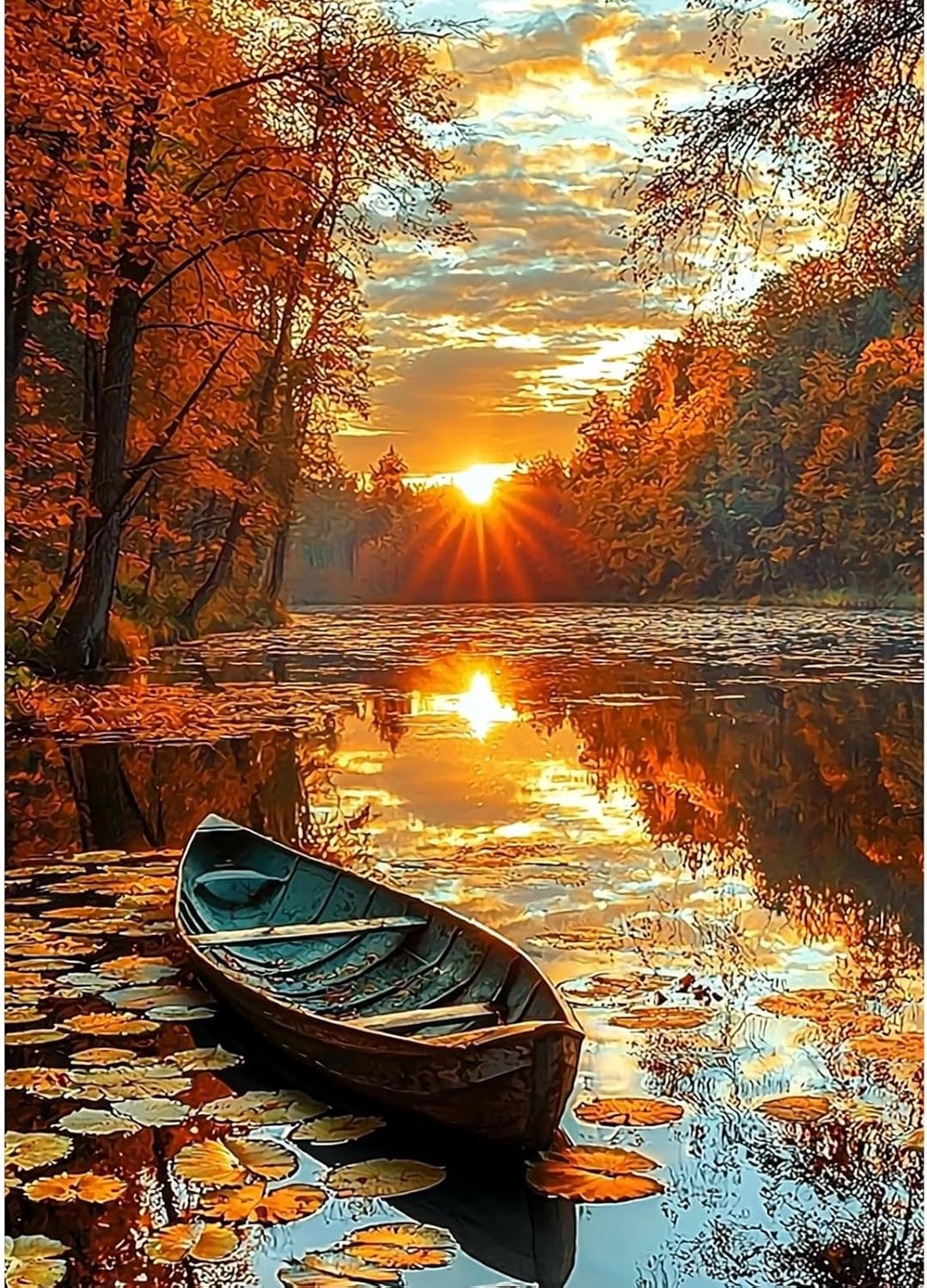 Autumn Landscape Diamond Painting Kits for Adults, Fall 5D Full