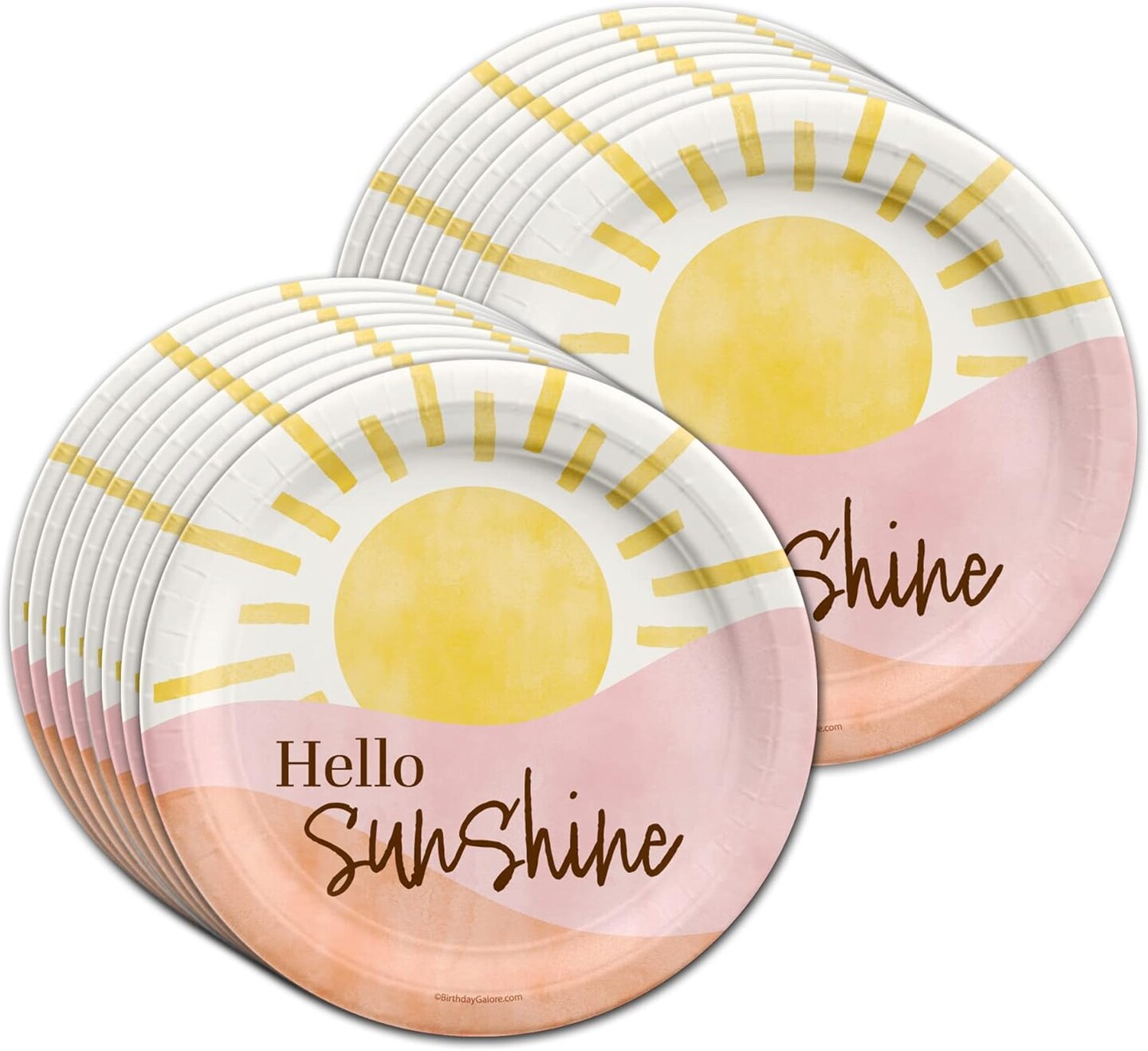 Hello Sunshine Birthday Party Supplies Set Plates Cups and Napkins Tableware Kit