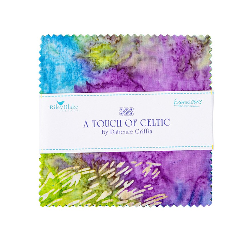 Expressions Batiks 5&#x22; Square Pack in A Touch of Celtic