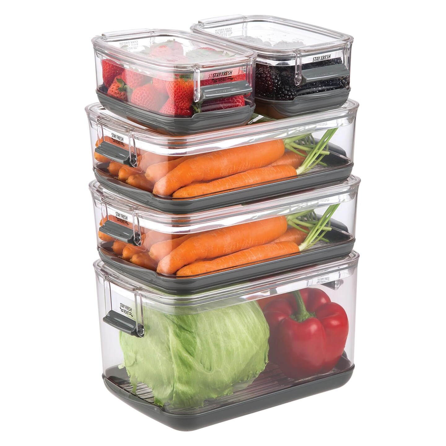 Prepworks by Progressive Produce ProKeeper Storage Container with Stay Fresh Vent System