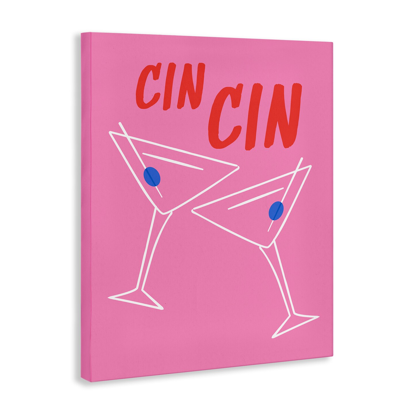 Stupell Industries Cin Cin Martinis Canvas Wall Art Design by House of Lulu
