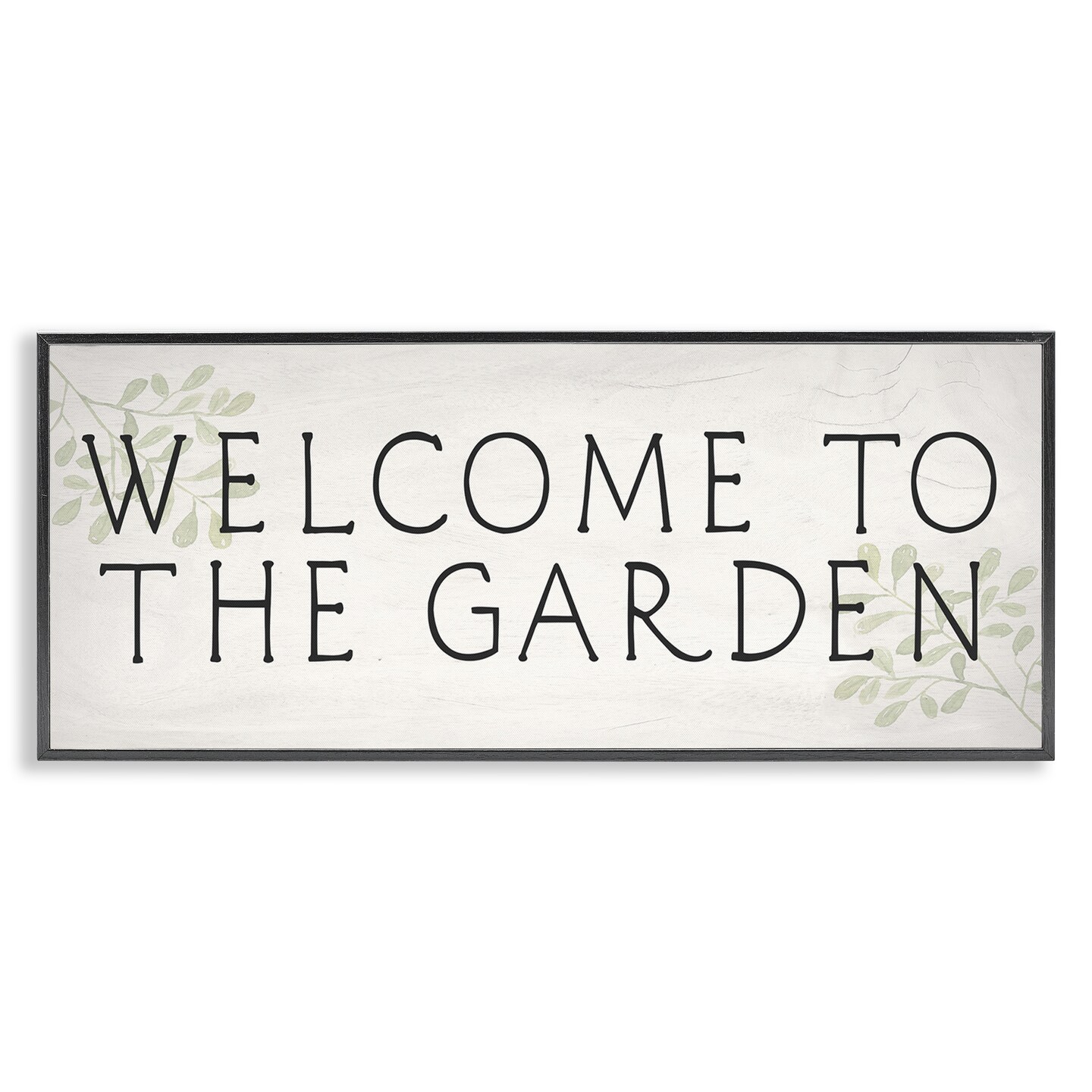 Stupell Industries Vintage Welcome Gardener Framed Giclee Wall Art Design by Daphne Polselli