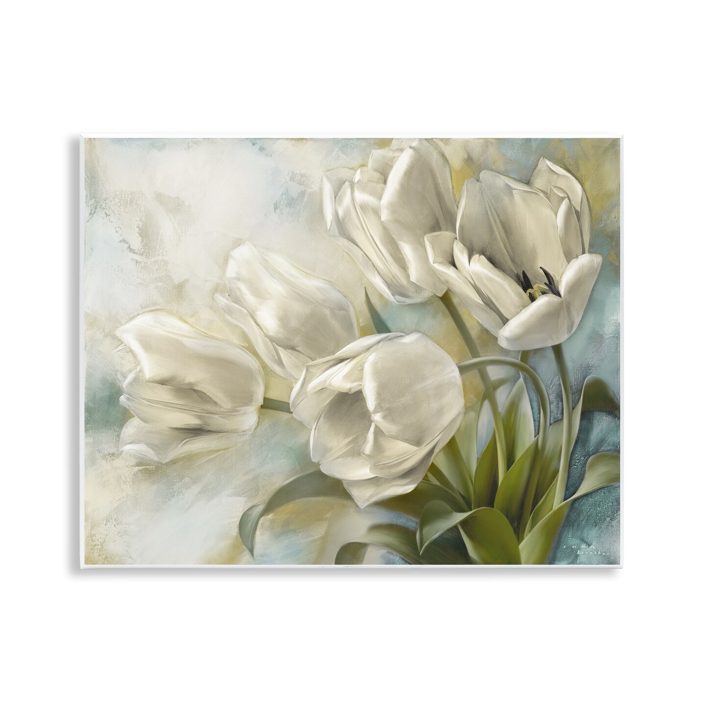 Stupell Industries Curling Tulip Blooms Wall Plaque Art Design by Igor Levashov