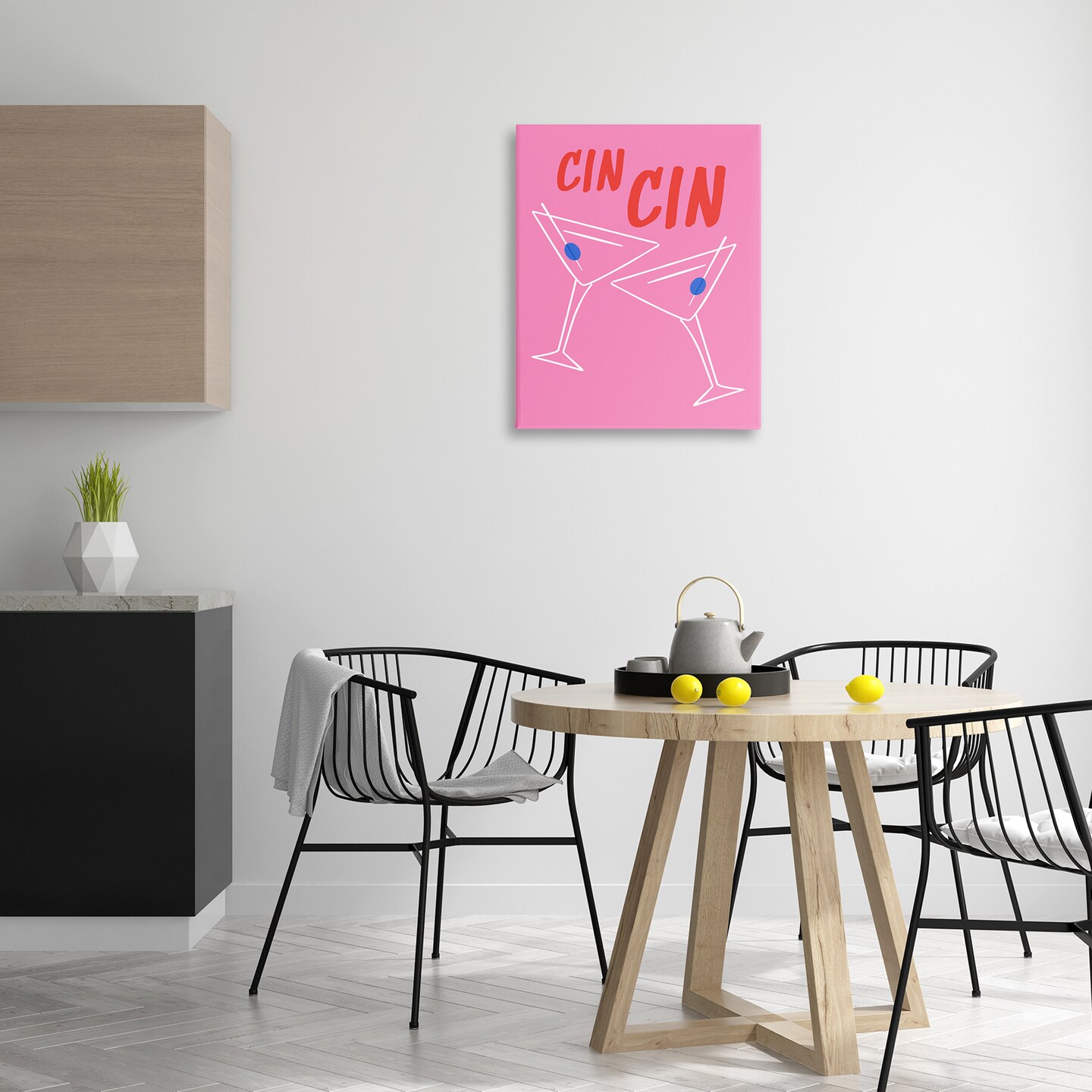 Stupell Industries Cin Cin Martinis Canvas Wall Art Design by House of Lulu