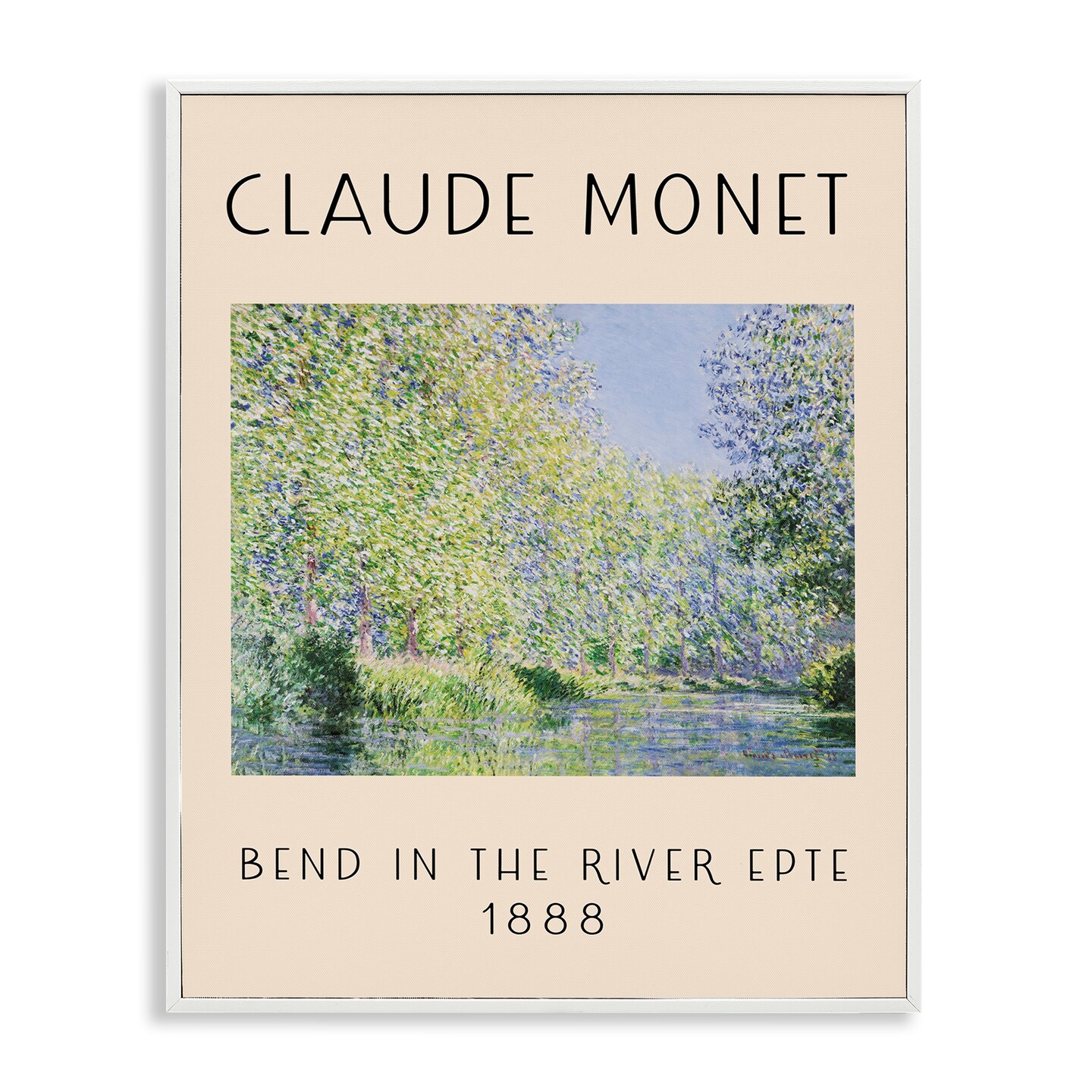 Stupell Industries Classic River Bend Monet Framed Giclee