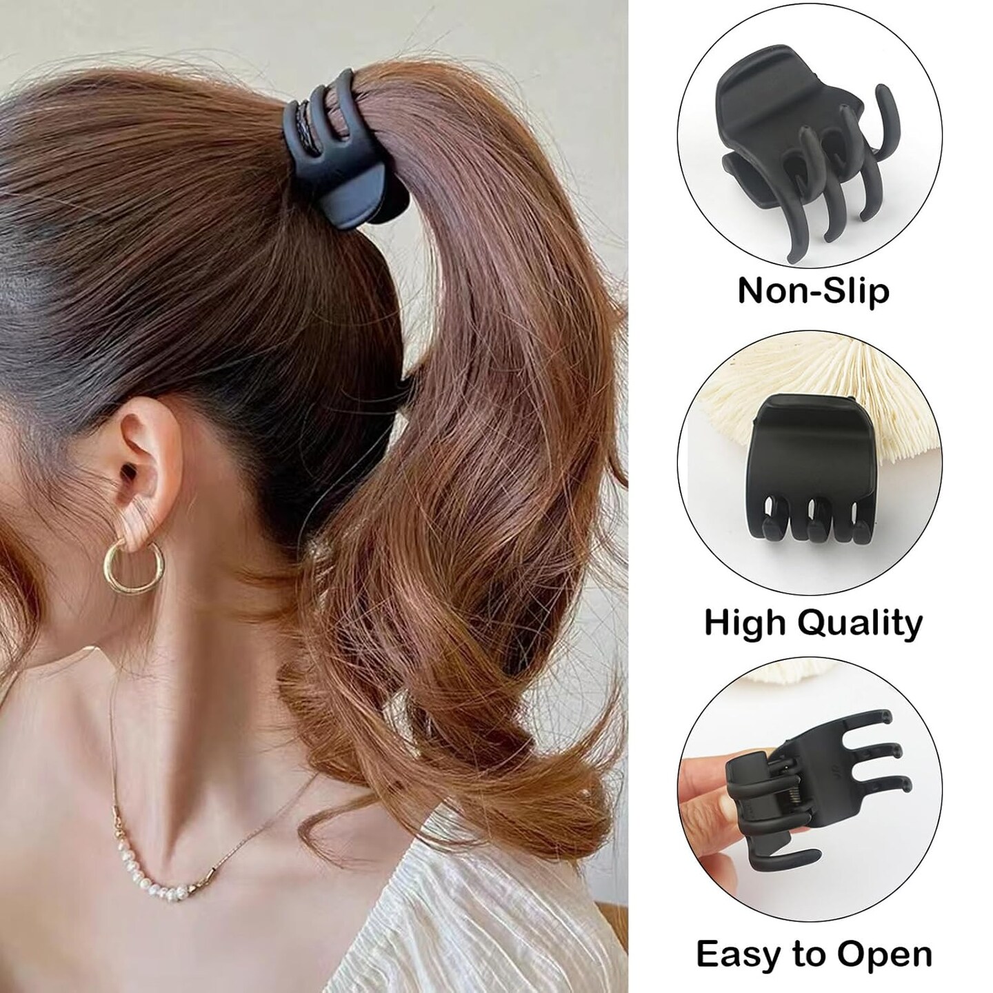 18 Pcs Small Hair Clips Set, Various Styles Butterfly & Flower Claw Clips