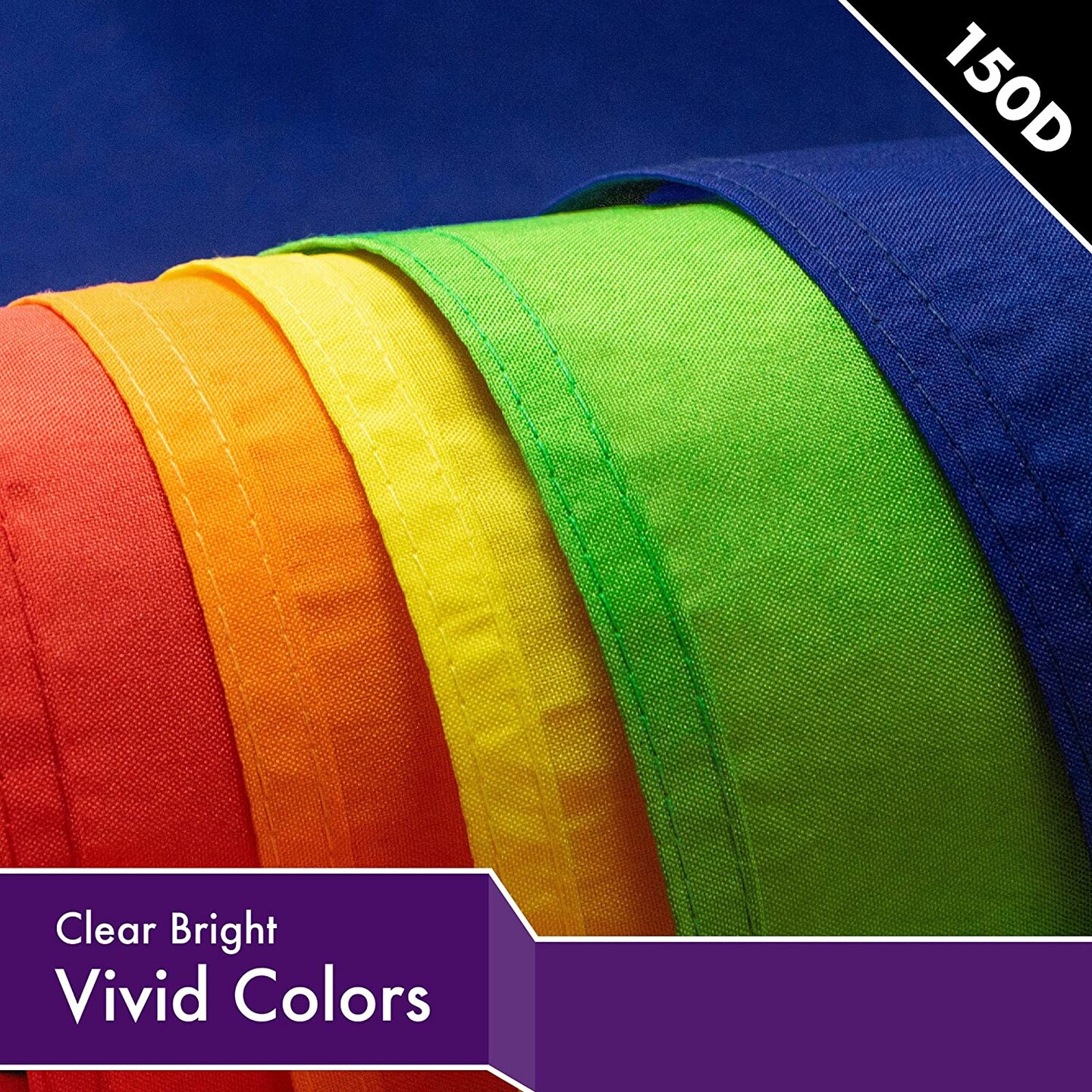 G128 Solid Purple Color Flag | 3x5 feet | Printed 150D, Indoor/Outdoor, Vibrant Colors, Brass Grommets, Quality Polyester, Much Thicker More Durable Than 100D 75D Polyester