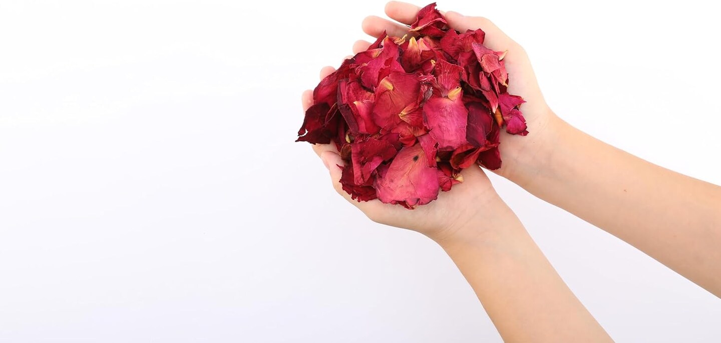 Dried Flower Red Rose Biodegradable Confetti - Flower Petals for Weddings, Flower Girl Toss, Wedding Send Off Ideas