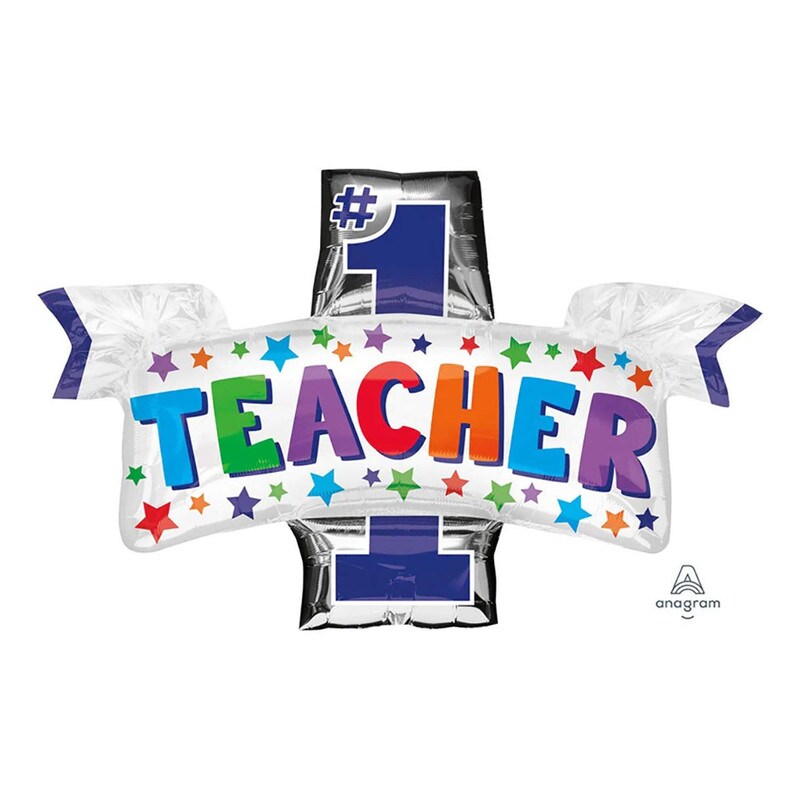 Anagram&#xAE; 38&#x22; #1 Teacher Appreciation Balloon