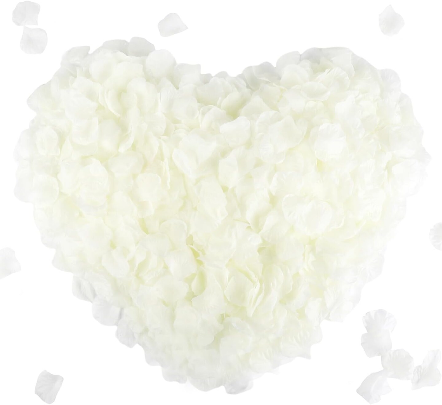 2200 PCS Silk Flower Rose Petals for Wedding Decorations (Ivory)