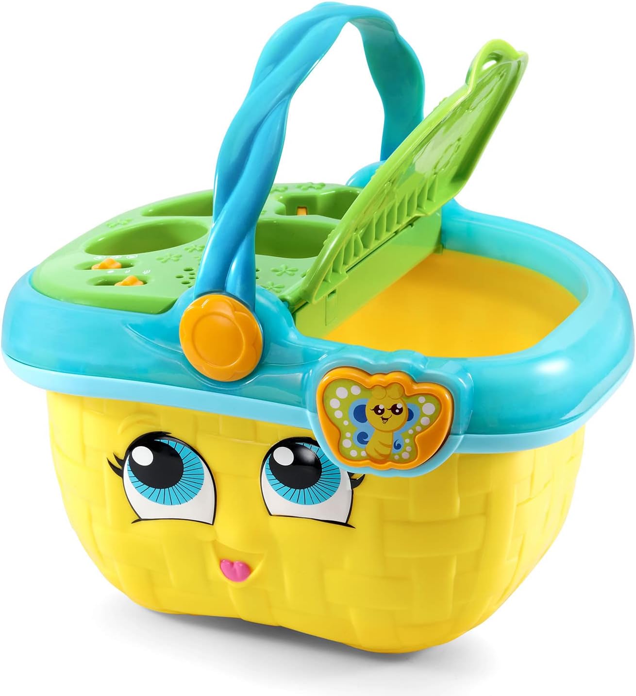 Shapes and Sharing Picnic Basket (Frustration Free Packaging), Yellow