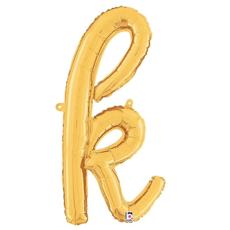 Betallic&#xAE; 24 inch Script Letter L Gold Air Fill Only