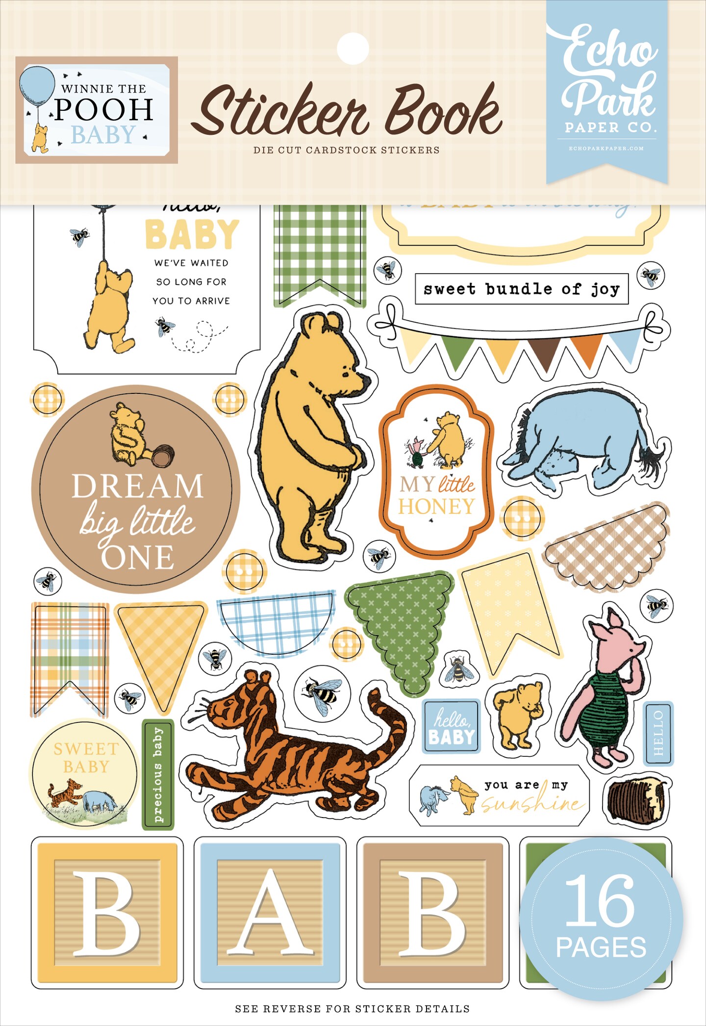 Echo Park Sticker Book-Winnie The Pooh Baby