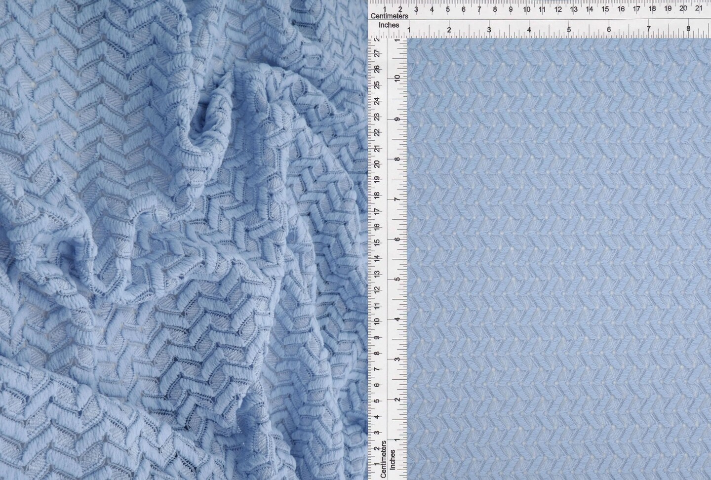 1 Yard Crochet Lace Fabric, 58/60″ Wide Polyester Spandex Blend