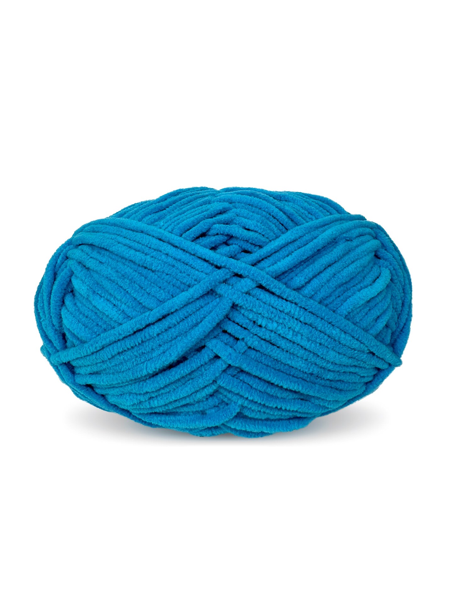 Craftytop™ Bulky Velvet Yarn #5 for Knitting & Crochet (Electric Sky)