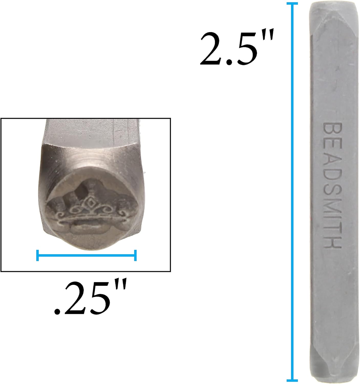The Beadsmith Steel Design Stamps - Jewelry Stamping Tools, Eagle Design, 2.25 Inches w/ 6 mm Base