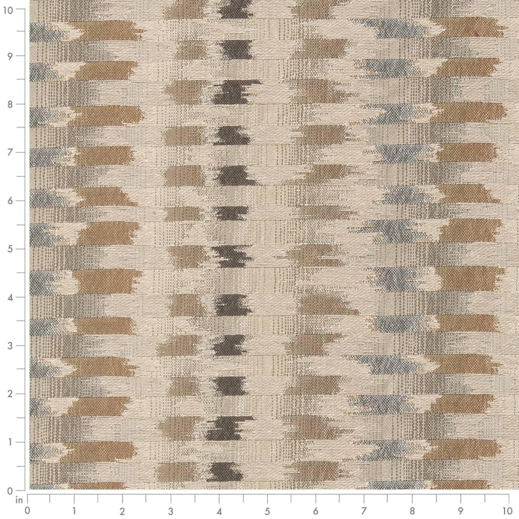 Brown Abstract Woven Pattern Upholstery Fabric by The Yard - SKU: Keller Dusk