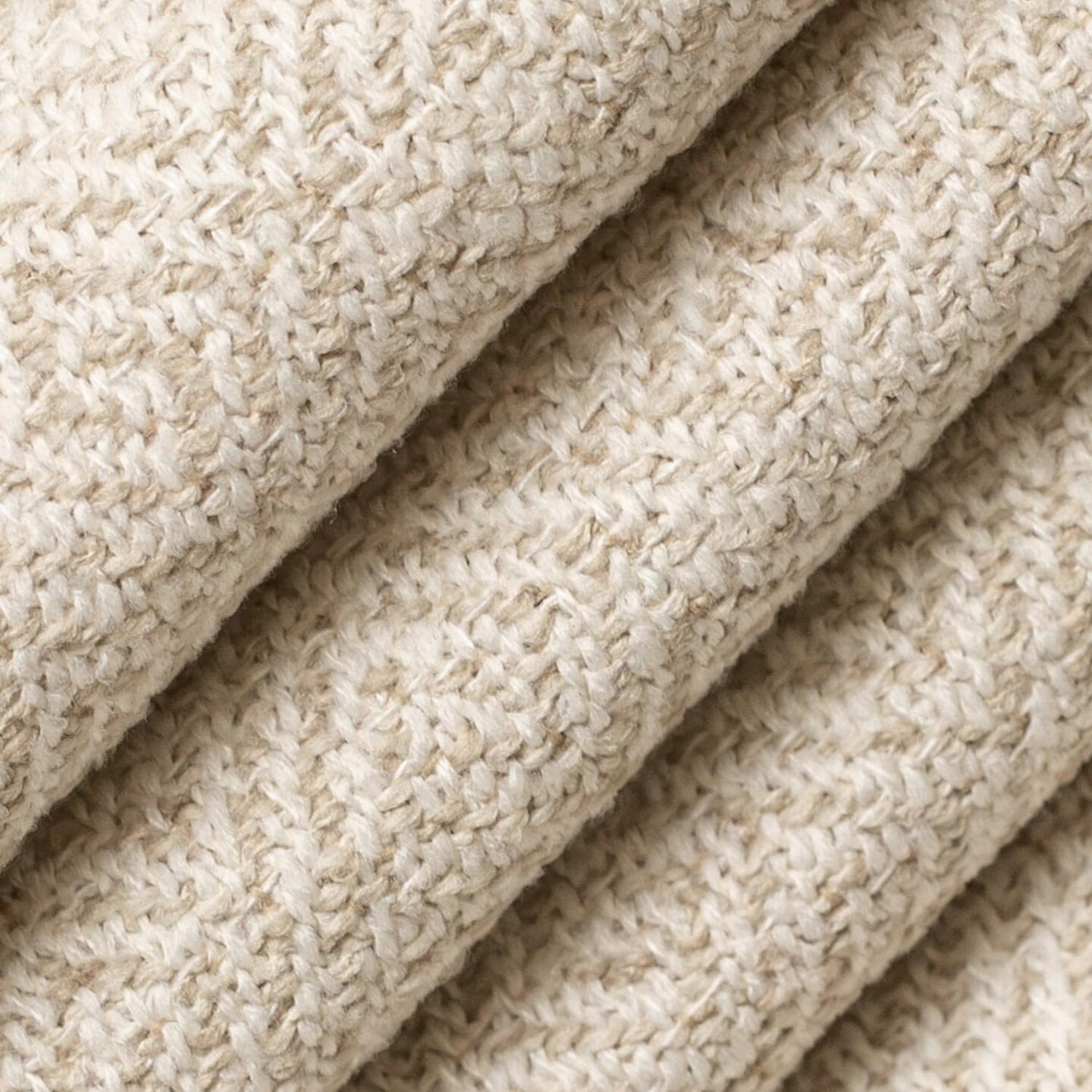 Natural Made in America Greek Key Geometric Woven Pattern Upholstery Fabric by The Yard - SKU: Leon Sand